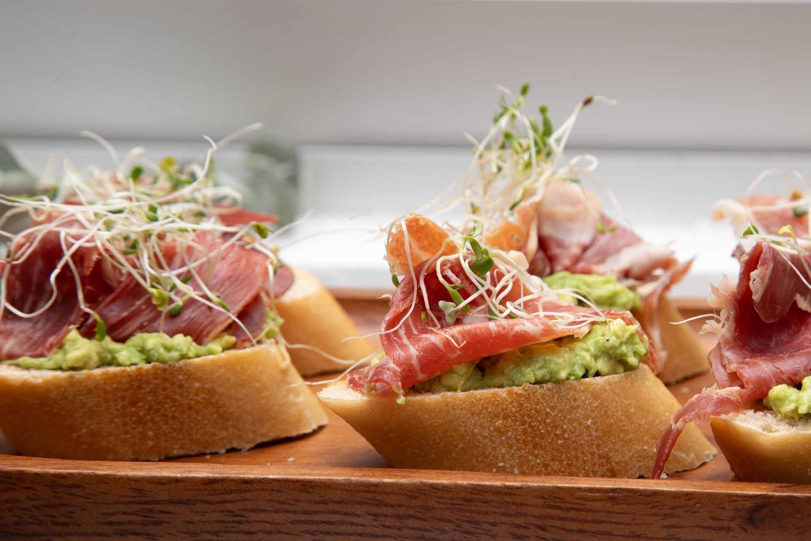 canapés para servicio de catering experimente